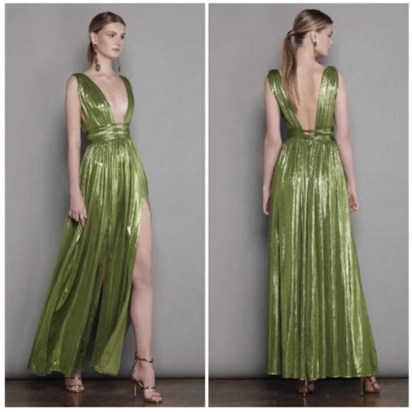 Bronx & Banco Romi Goddess Maxi Gown Green - Picture 3 of 10